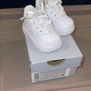 Nike Kids All-White Sneakers